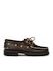 Sea & City Tractor C78P Δερμάτινα Ανδρικά Boat Shoes σε Καφέ Χρώμα