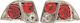 Autoline Taillights for Honda Civic 4D type Lexus 2001 2pcs