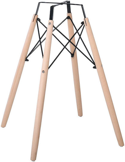 Woodwell Art Wood Table Stand made of Wood Natural 54x54x70cm
