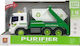 Group Operation Group Operation Recycling Vehicle with Bin Sound and Light Truck Scale 1:16 for 1.5+ Years