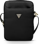 Guess Nylon Triangle Logo Tasche Synthetisches Leder Schwarz (Universal 10" -> Universell 10 Zoll) GUTB10NTMLBK