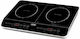 Hoomei Countertop Burner Induction Double Black