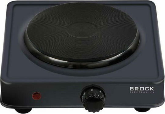 Brock EP 100 BK Επιτραπέζια Εστία Εμαγιέ Μονή Μαύρη