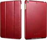 iCarer Vintage Flip Cover Δερμάτινο Κόκκινο (iPad mini 2019)