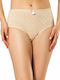 Namaldi Baumwolle Hochtailliert Damen Slip Beige