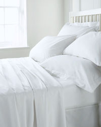 Pennie Hotel Sheet White Single 170x270cm 100% Cotton 1pcs 072186-01