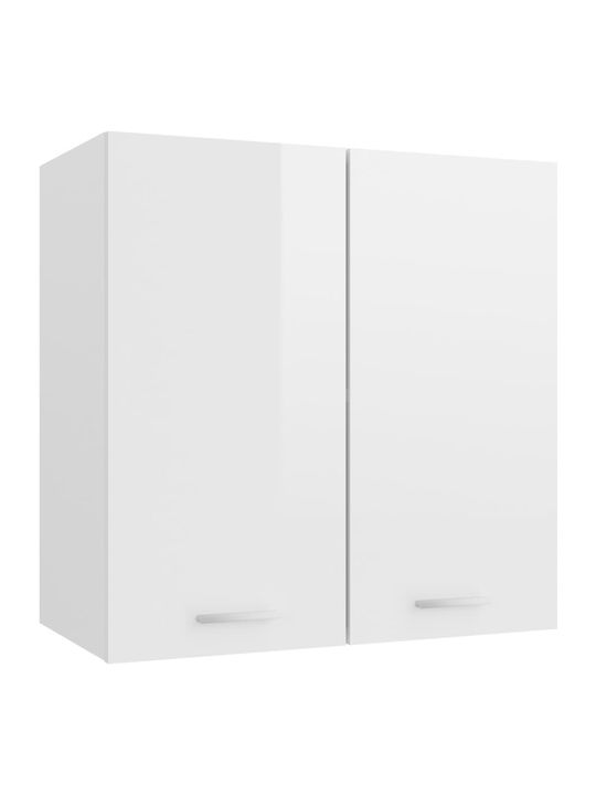 Wall Cabinet Λευκό L60xW31xH60cm