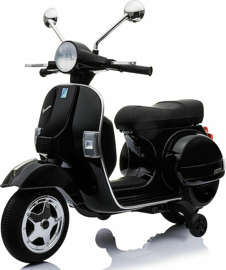 Vespa Piaggio Vintage Kids Electric Motorcycle Licensed 12 Volt Black