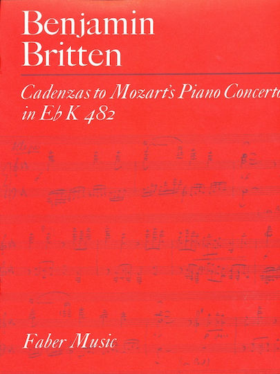 Faber & Faber Britten - Cadenzas To Mozart's Concerto.K482 Sheet Music for Piano