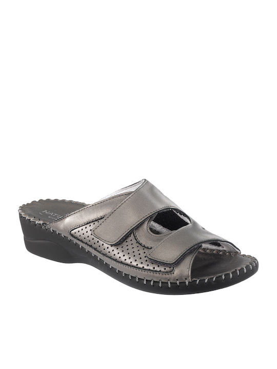 Naturelle 30242N Leder Anatomische Damen Sandalen Grau