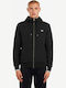 Fred Perry Men's Sweatshirt Jacket with Hood and Pockets Black