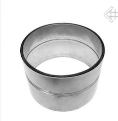 Kratki Chimney Duct Connector Metallic 200mm Silver