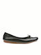 Clarks Anatomic Leather Ballerinas Frecle Ice Black