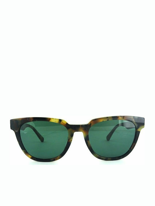 Gant Wayfarer Sunglasses with Brown Tartaruga Plastic Frame and Green Lens GA7192 53N