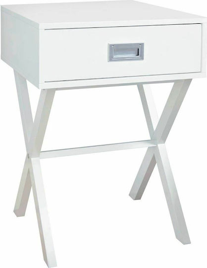 Nachttisch Wick Holz White 40x40x55cm