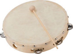 Soundsation Maple Tambourine With Natural Skin ...