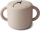 Mushie Silicone Baby Container for 6+ months Gray