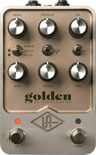 Universal Audio Golden Reverberator Pedals Effect Reverb Electric Guitar