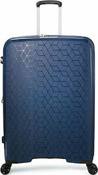 Verage GM18106W Large Travel Suitcase Hard Blue with 4 Wheels Height 78cm.
