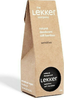 Lekker Natural Deodorant Sensitive Soft Bamboo Cream 30ml