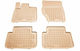 Rezaw Plast Set of Front and Rear Mats 4pcs Tray Type for Audi Q7 2006-2014 Beige