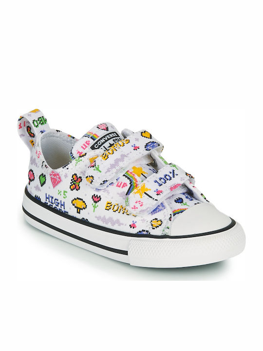 Converse Παιδικά Sneakers Chuck Taylor Print 2V C με Σκρατς Πολύχρωμα