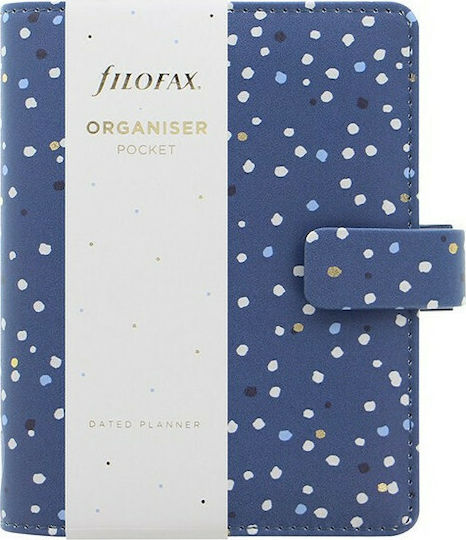 Filofax Indigo Pocket Täglich Veranstalter Blau 12.7x14.5cm Schnee