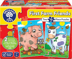 Puzzle pentru Copii Primii Prieteni ai Fermei pentru 2+ ani+ Ani 12buc Orchard