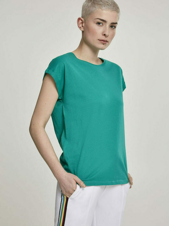 Urban Classics TB771 Damen T-Shirt Fresh Green