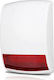 Artec AR-327R GSM Alarm Siren Batterie Outdoor 100dB 12V with Rot Light 20x27cm