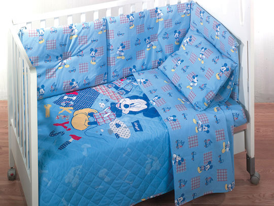 Palamaiki Set Für Krippe Disney Baby Mickey Boys Hellblau 5Stück