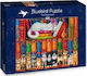 Cat Bookshelf Puzzle 2D 1000pcs