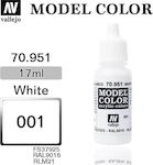 Acrylicos Vallejo Model Color Χρώμα Μοντελισμού White 17ml