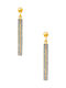 Silver earrings "Mystifying" gold plated