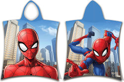 Dimcol Spider-Man Kids Beach Poncho Spiderman Light Blue 115 x 50cm