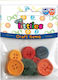 The Littlies Buttons for Decoration 9pcs Διακοσμητικά Ξύλινα Κουμπιά Χρωματιστά 9τμχ 646066