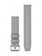 Garmin Quick Release 20mm Λουράκι Σιλικόνης Γκρι (Vivoactive 3)