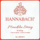 Hannabach Mandolin Strings Μονές Χορδές Chrome Μαντολίνου 2τμχ 11" E (Mi) Loop End