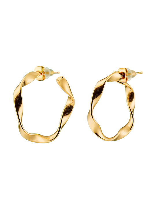 Bode Earrings Hoops made of Steel Gold Plated