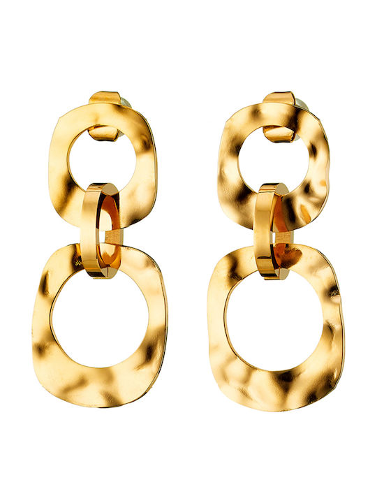 Bode Earrings Pendants made of Steel Gold Plated