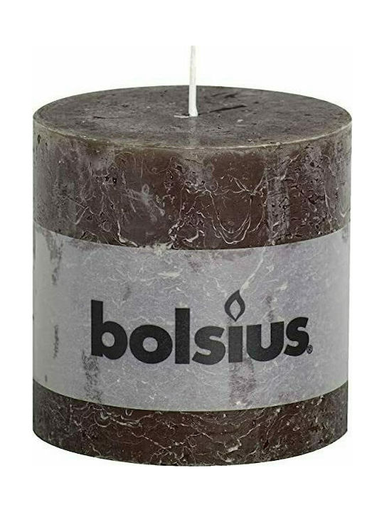 Bolsius Decorative Candle Chocolate 10x10cm 1pcs