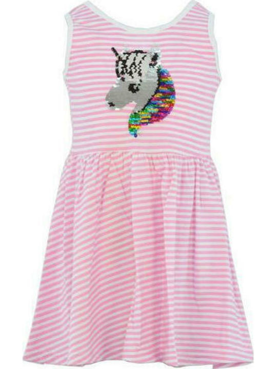Kinderkleid Ärmellos Rosa