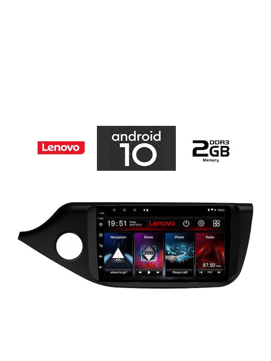 Lenovo Sistem Audio Auto pentru Kia Ceed 2012 (Bluetooth/USB/AUX/WiFi/GPS/Partitură) cu Ecran Tactil 10.1"