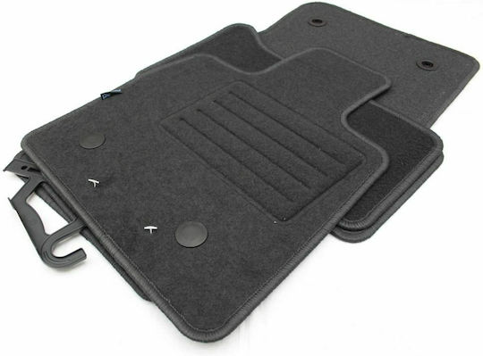 Petex Set of Front and Rear Mats 4pcs for Alfa Romeo Stelvio 2017+ Black