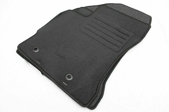 Petex Satz Vorder- und Hintermatten 4Stück aus Teppichboden für Toyota Auris 2013 Schwarz