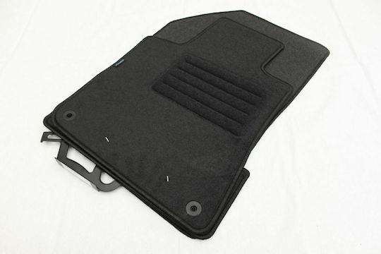 Petex Satz Vorder- und Hintermatten 4Stück aus Teppichboden für Peugeot 308 2013 Schwarz