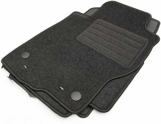 Petex Set of Front and Rear Mats 4pcs for Nissan Navara 2010+ Black