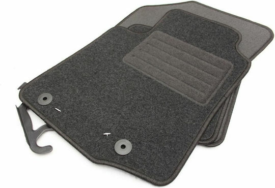 Petex Set of Front and Rear Mats 4pcs for Peugeot 108 2014 Black