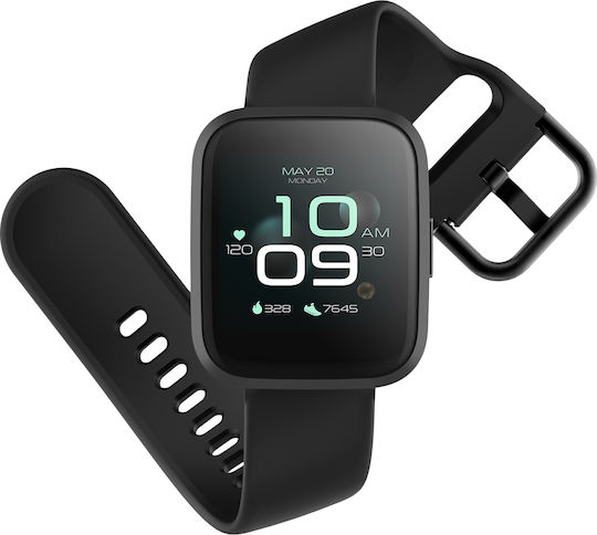 Forever Forevigo 2 SW-310 Smartwatch με Παλμογράφο (Μαύρο)