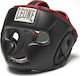 Leone Full Cover Adult Full Face Boxing Headgear Leather Black